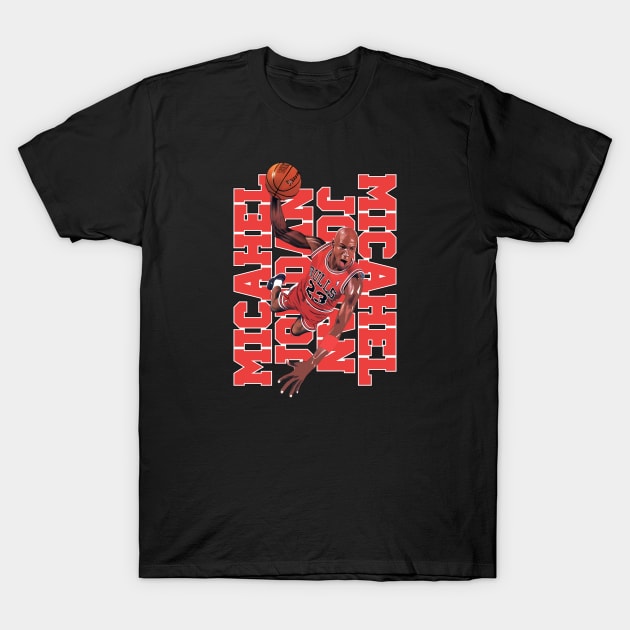 Michael Jordan Slam Dunk Style T-Shirt by SmartLegion